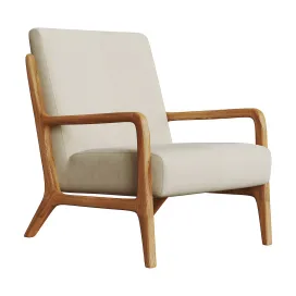Zara home ash wood linen armchair